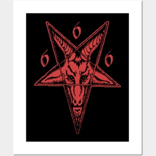 satanic goat Posters and Art